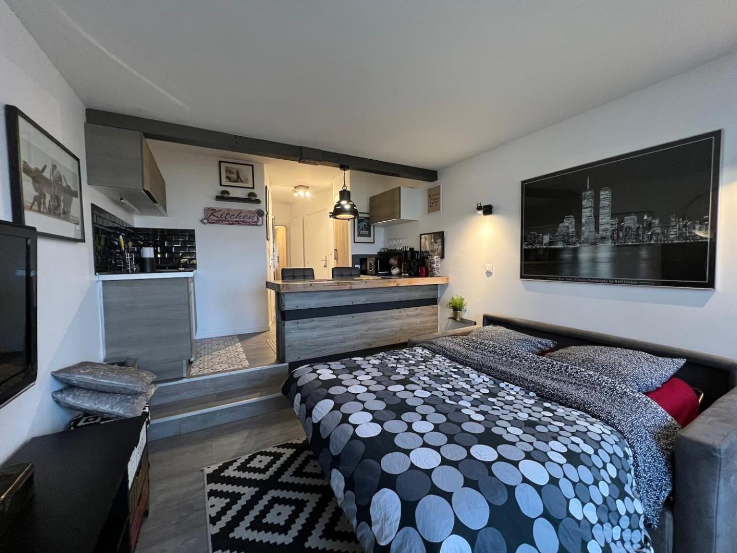 Appartement Vue mer splendide, Port-Deauville proche Plage